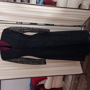 Women's lace dress, black, vintage